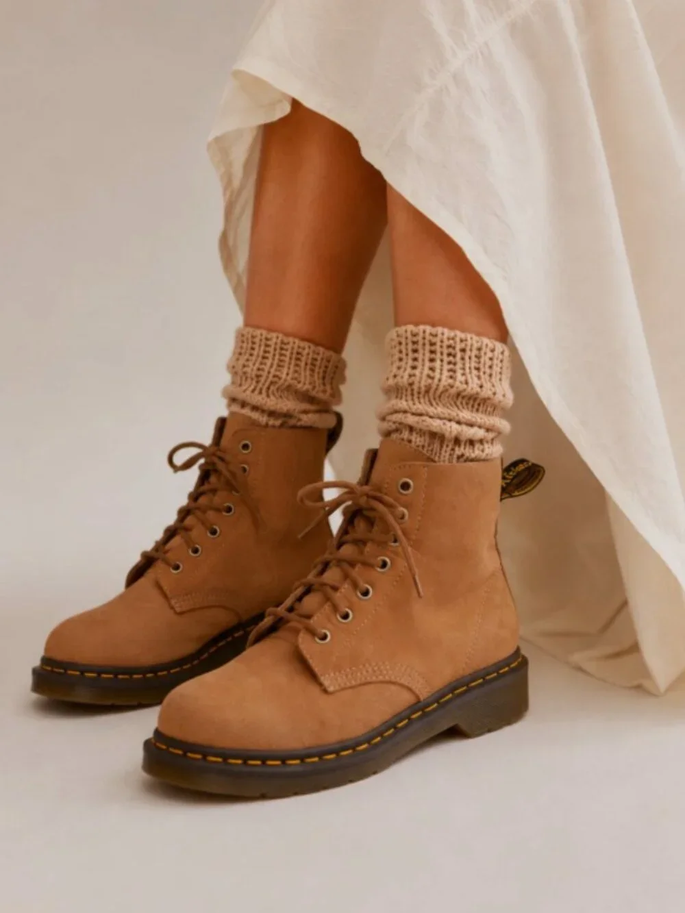 Savannah Tan ~ Dr. Martens 101 Tumbled Nubuck Ankle Boot MSRP$185 Super Comfy
